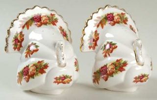 Royal Albert Old Country Roses Figurine Salt and Pepper Set, Fine China Dinnerwa