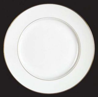 Easterling Our Love Dinner Plate, Fine China Dinnerware   White W/ Gold Trim &Ve