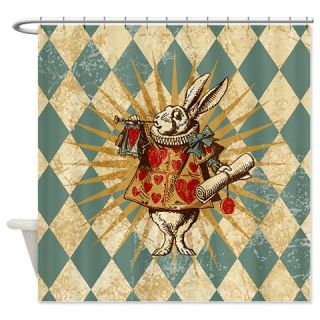  Alice White Rabbit Vintage Shower Curtain  Use code FREECART at Checkout