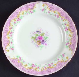 Royal Albert Serenity Bread & Butter Plate, Fine China Dinnerware   Pink Dots, Y