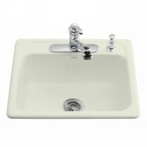 Kohler K 5964 3 NG MAYFIELD Mayfield Self Rimming Kitchen SInk With 3 Hole Fauce