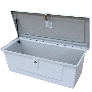 Vestil Lockable Fiberglass Storage Case   48X20x18   White