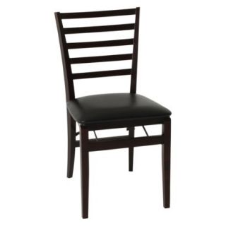 Cosco Folding Chair Better Wood Folding Chair   Dark Brown (Espresso)   Set of