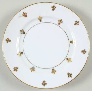Baronet Suzette Bread & Butter Plate, Fine China Dinnerware   Gold Fleur De Lis,