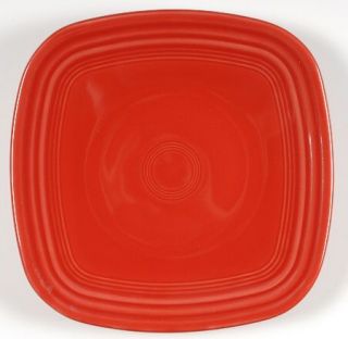 Homer Laughlin  Fiesta Scarlet (Newer) Square Luncheon Plate, Fine China Dinnerw