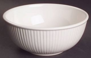 Dansk Rondure Rice Soup/Cereal Bowl, Fine China Dinnerware   All White,Beads & L