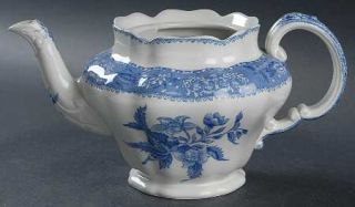 Spode Camilla Blue (Earthenware,Scalloped)  Teapot No Lid, Fine China Dinnerware