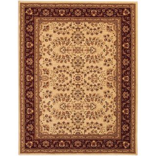 Anatolia Antique Herati/ Cream Red Area Rug (23 X 33) (CreamSecondary colors Beige, Green, Navy, Red and TanPattern FloralTip We recommend the use of a non skid pad to keep the rug in place on smooth surfaces.All rug sizes are approximate. Due to the d