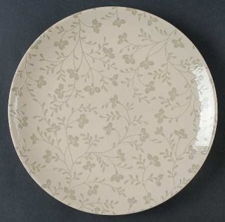 Sango Fresh Flowers Gray Dinner Plate, Fine China Dinnerware   Gray&Cream,Floral