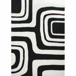 Nuloom Handmade Pino Geometric Black Rug (83 X 11)
