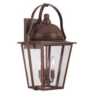 The Great Outdoors TGO 72302 291 Rivendale Court 3 Light Wall Mount