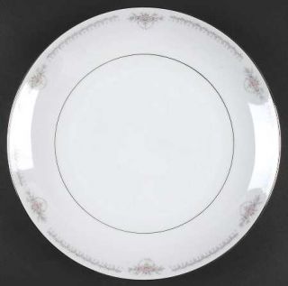 Mikasa Chalet 11 Round Platter/Chop Plate, Fine China Dinnerware   Pink Roses,B