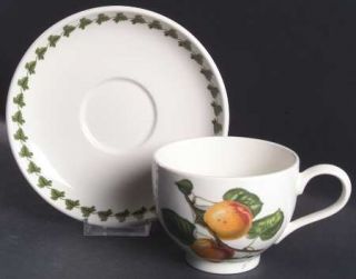 Portmeirion Pomona Traditional Breakfast Cup & Saucer w/Laurel Set, Fine China D