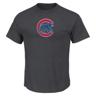 MLB Mens Chicago Cubs Crew Neck T Shirt   Grey (XL)