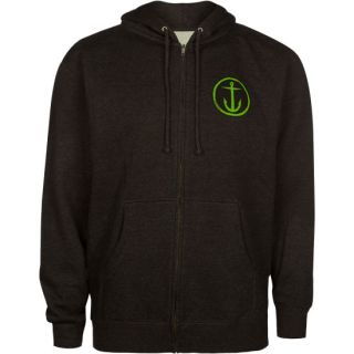 Circle Anchor Mens Hoodie Charcoal In Sizes Medium, X Large, Small,