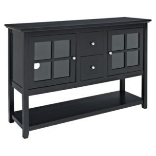 Tv Stand Wood Console TV Stand   Black (52)