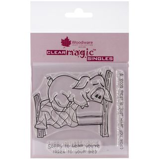 Woodware Clear Stamps 3.5x3.5 hog Rest