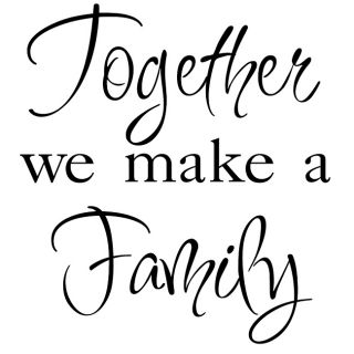 Together We Make A Family Vinyl Wall Art Quote (BlackMaterials VinylTransfers to wall in minutesEasy to apply, removeApplication instructions includedDimensions 21.9 inches high x 24 inches wide  )