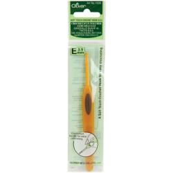 Clover Soft Touch Size E4 3.5mm Crochet Hook (Copper, brownSize E4, 3.5 mmMaterials Aluminum, ABS resinDimensions 7 inches wide x 2 inches long x 1 inches deepImported E4, 3.5 mmMaterials Aluminum, ABS resinDimensions 7 inches wide x 2 inches long x 