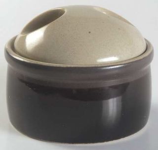 Mikasa Cummerbund Sugar Bowl & Lid, Fine China Dinnerware   Potters Art, Brown