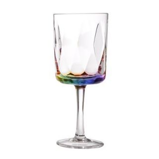 Acrylic Wine Glasses Set of 4   Rainbow