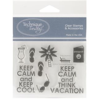 Technique Tuesday Clear Stamps 3x4 think Vacation