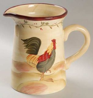 Park Designs Early Riser 52 Ounce Pitcher, Fine China Dinnerware   Rooster, Vine