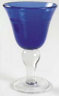 Artland Crystal Iris Cobalt Blue Wine Glass   Cobalt Blue Bowl, Bubble Glass