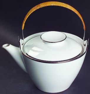 Noritake Pilgrim Teapot & Lid with Removable Top Handle, Fine China Dinnerware  