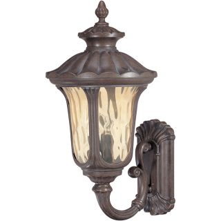 Beaumont 3 Light Arm Up Fruitwood Wall Sconce