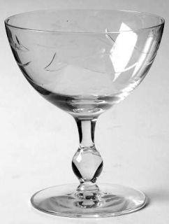 Imperial Glass Ohio Serenade Champagne/Tall Sherbet   Stem #210, Cut #811, Cut F