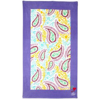 Steve Madden Layla Beach Towel (Purple/ yellow/ turquoiseMaterials 100 percent cottonCare instructions Machine washableDimensions 35 inches wide x 66 inches longThe digital images we display have the most accurate color possible. However, due to differ