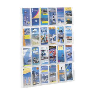Safco Products Reveal Clear Literature Displays, 24 Compartments 5601CL