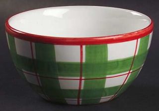 Presenttense O Tannenbaum Coupe Cereal Bowl, Fine China Dinnerware   Green/Red,