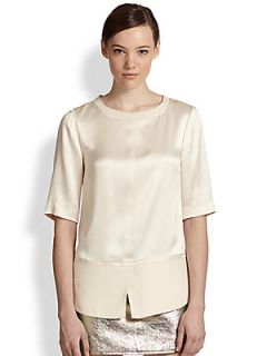 Marc by Marc Jacobs Julee Crepe Blouse   Agave Nectar
