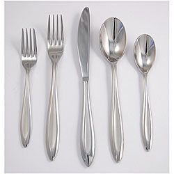 Ginkgo Fontur Satin Stainless Steel 5 piece Place Setting