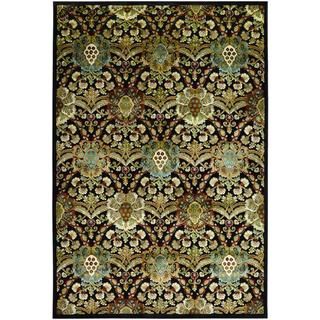 Cire Capshaw/ Onyx Area Rug (311 X 55) (QuartzSecondary colors Black, Brown, Clay, Cream, Moss, Red, and TopazPattern FloralTip We recommend the use of a non skid pad to keep the rug in place on smooth surfaces.All rug sizes are approximate. Due to the