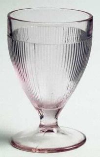 Jeannette Homespun Pink Juice Glass   Pink, Fine Rib    Depression Glass