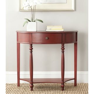 Safavieh David Dark Brown Console Table (Dark BrownMaterials BirchwoodDimensions 31.1 inches high x 34 inches wide x 14 inches deepThis product will ship to you in 1 box.Minor assembly required )