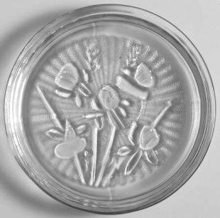 Jeannette Iris Clear Coaster   Clear,Depression Glass