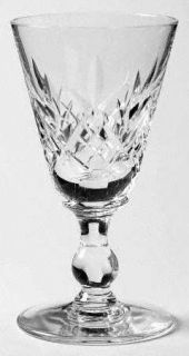 Stuart Glengarry/Cambridge Cordial Glass   Clear, Cut, Bulbous Stem