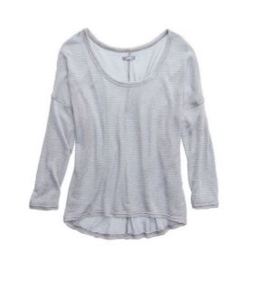 Slab Grey Aerie Dolman Open Knit Sweater, Womens M