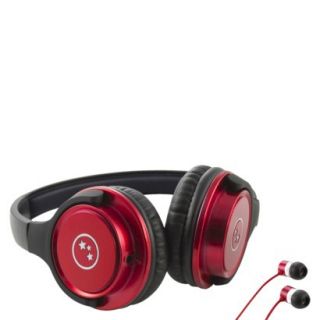 Able Planet Travelers Choice Stereo Headphones   Red
