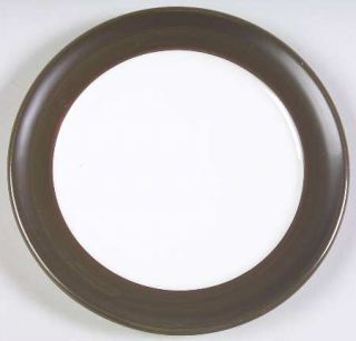 Denby Langley Chevron Bread & Butter Plate, Fine China Dinnerware   Green Rim, W