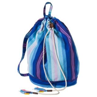 Mossimo Supply Co. Stripe Backpack Handbag   Blue