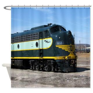  Vintage Erie train Engine Shower Curtain  Use code FREECART at Checkout