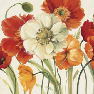 Poppies Melody Unframed Wall Canvas (27X27)