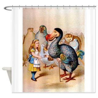  Alice and the Dodo Bird Shower Curtain  Use code FREECART at Checkout