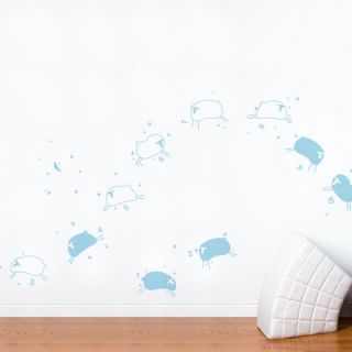 ADZif Piccolo Baby Sheep Wall Decal B4108R Color Blue Pastel