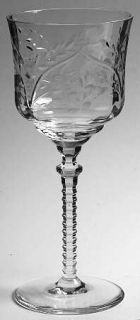 Rock Sharpe Burleigh Water Goblet   Stem #1005,Cut